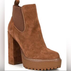 Gianni Bini Brown Suede Ankle Boots